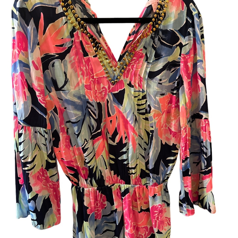 Lilly Pulitzer Women’s XS floral polyester romper!!